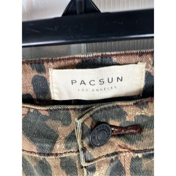 NWT Pacsun Womens Leopard Midi Rise Skinniest Jeans Size 25 - Picture 2 of 6